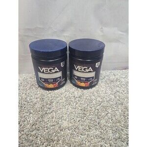 Lot Of 2 Vega Pre-Workout Energy, Mango Passionfruit, 8.5 oz (240 g)